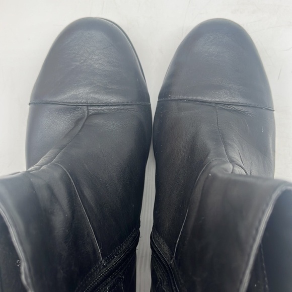 Clarks Black Leather Ankle Boots Size 8 BAB4317B - Picture 7 of 9